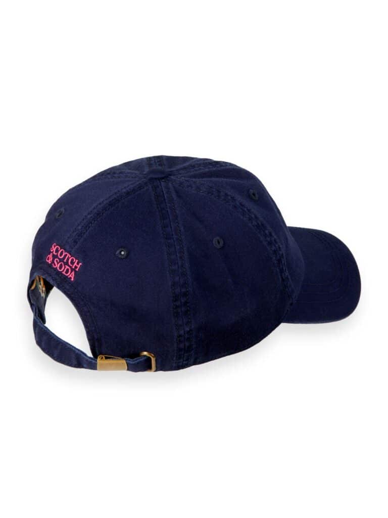 Scotch & Soda 166763 : Unisex twill cap  Navy - Image 3