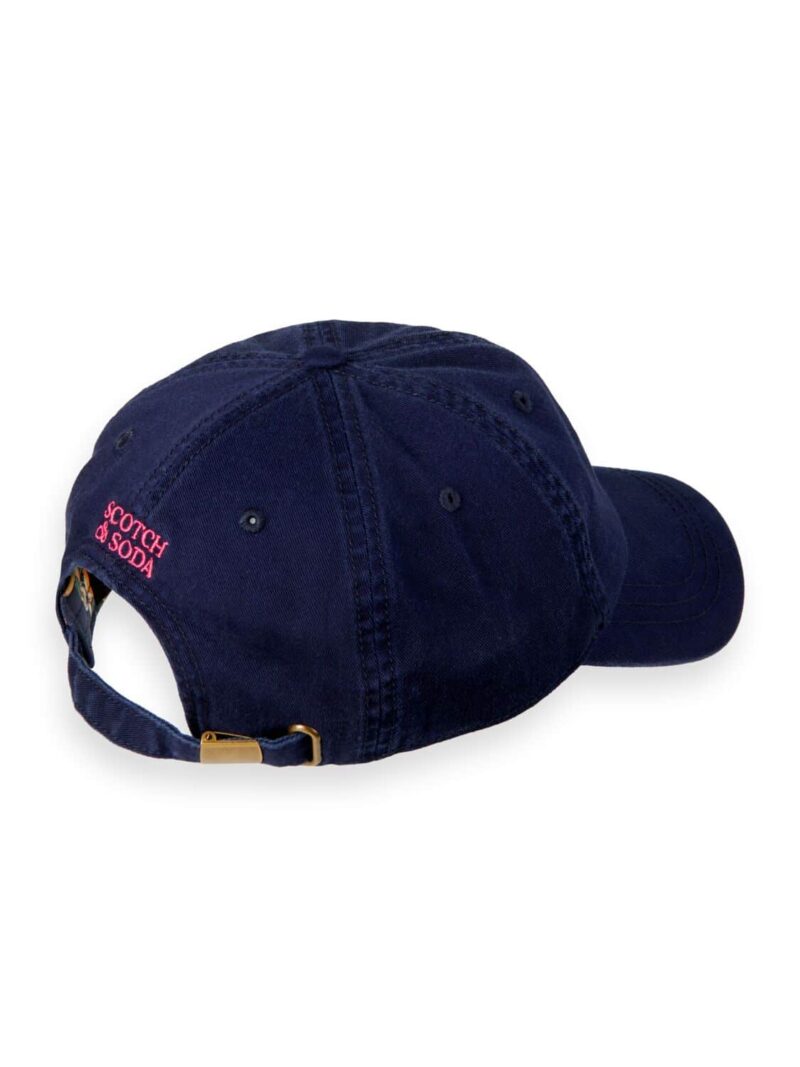 Scotch & Soda 166763 : Unisex twill cap  Navy - Image 3