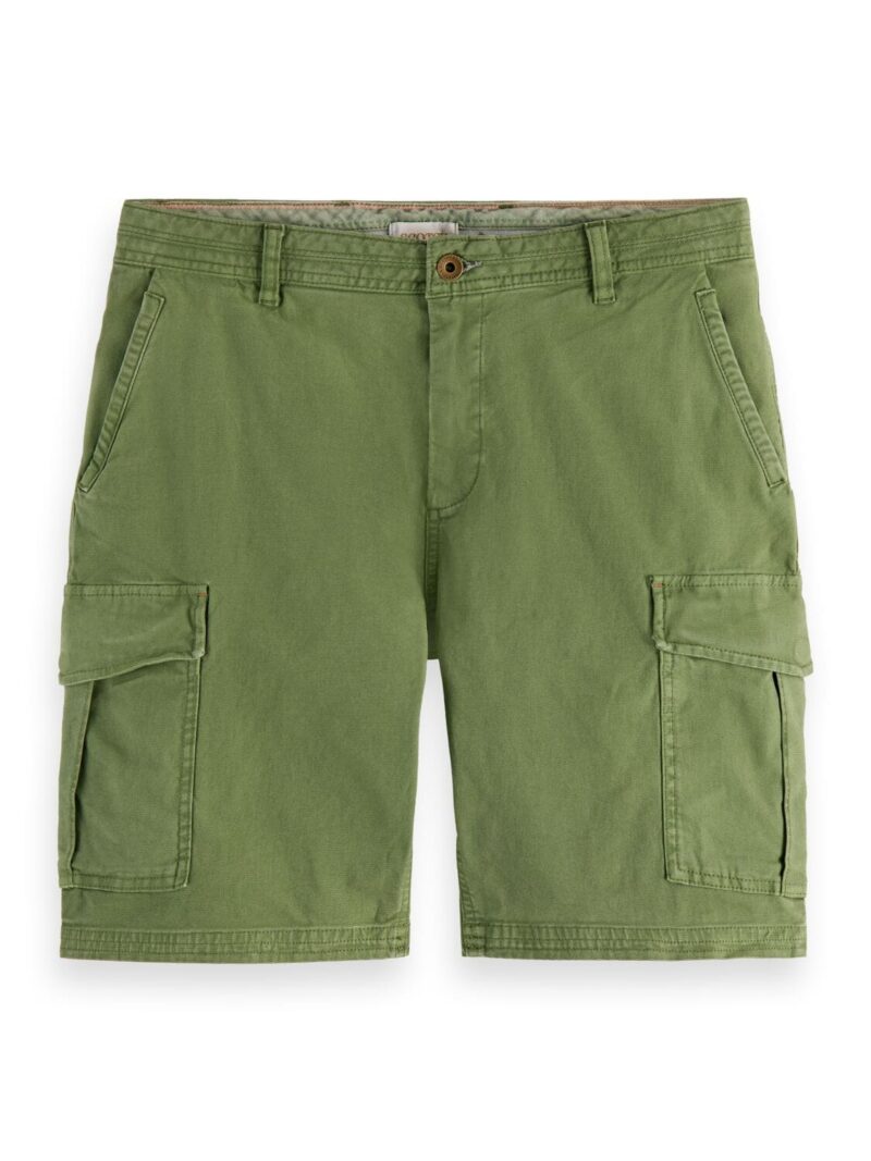 Scotch & Soda 165972 :  Fave garment-dyed cargo short - Army - Image 5