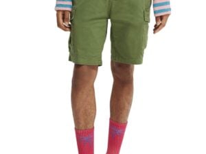 Scotch & Soda 165972 :  Fave garment-dyed cargo short - Army
