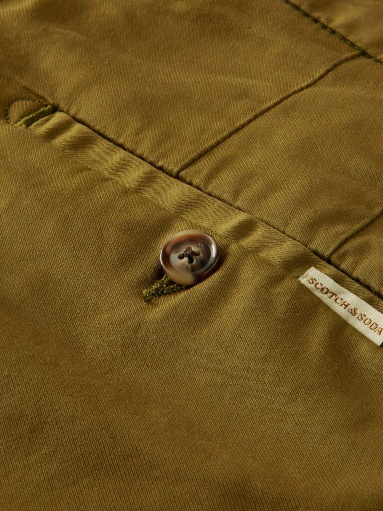 Scotch & Soda 165959 :  Stuart printed chino shorts - Lizard - Image 4