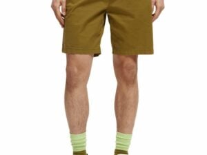 Scotch & Soda 165959 :  Stuart printed chino shorts - Lizard