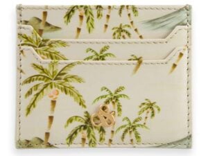 Scotch & Soda 166824 : Leather cardholder - White printed