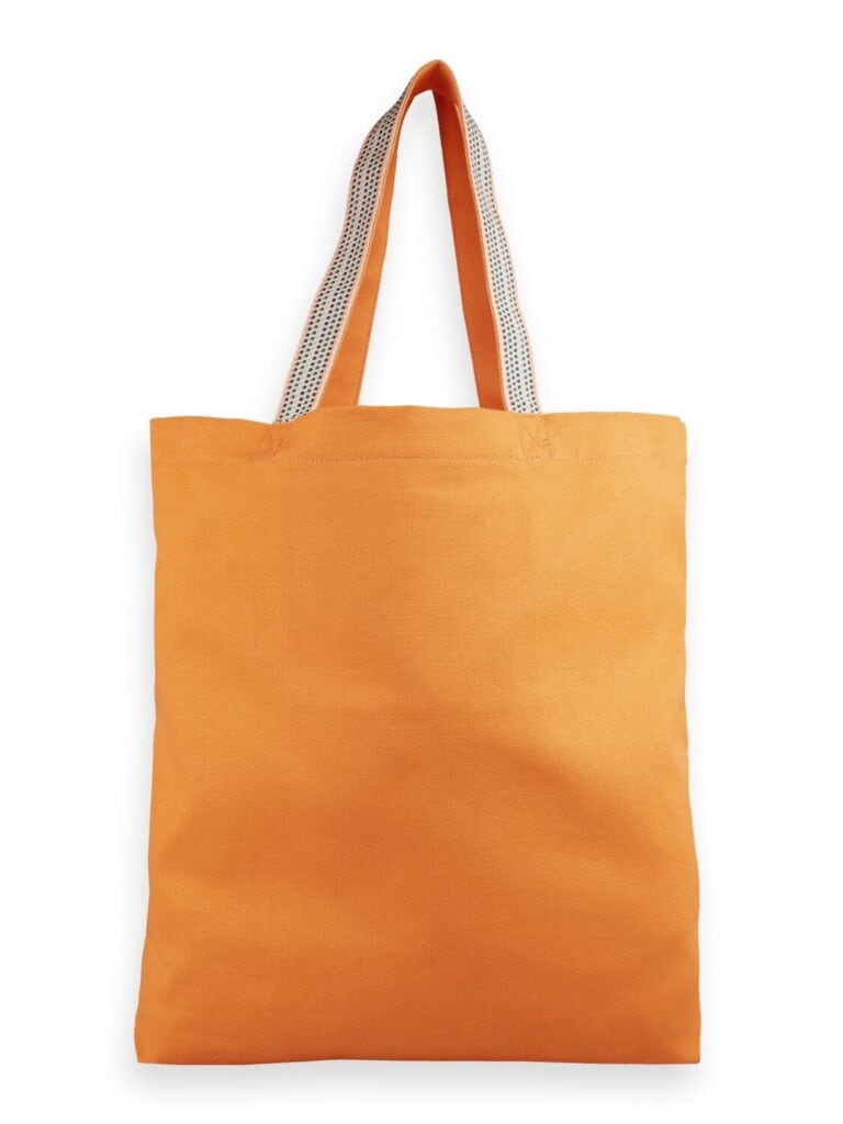 Scotch & Soda 166762 : Canvas shopper bag Coral - Image 4