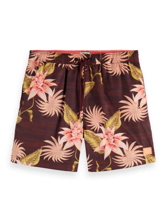 Scotch & Soda 166838 :  Mid-length printed swim shorts - Image 2