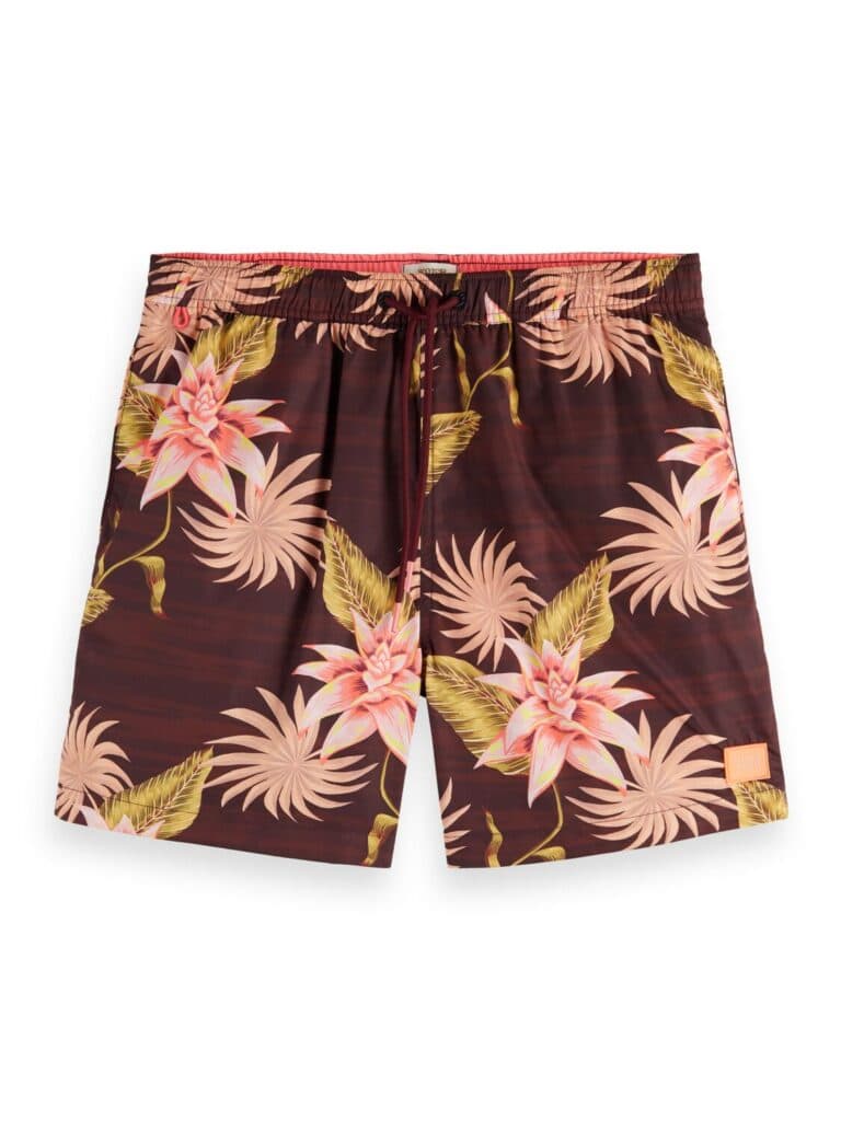 Scotch & Soda 166838 :  Mid-length printed swim shorts - Image 2