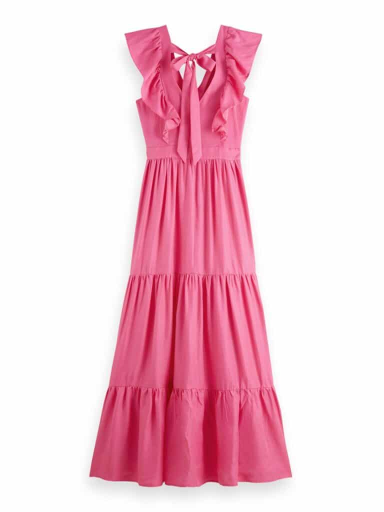 Scotch & Soda 166650 :  V-neck open back maxi dress - Image 3