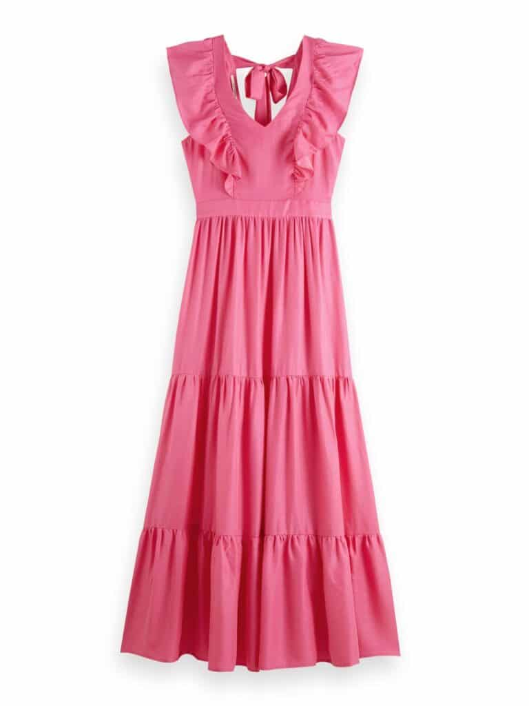 Scotch & Soda 166650 :  V-neck open back maxi dress - Image 2