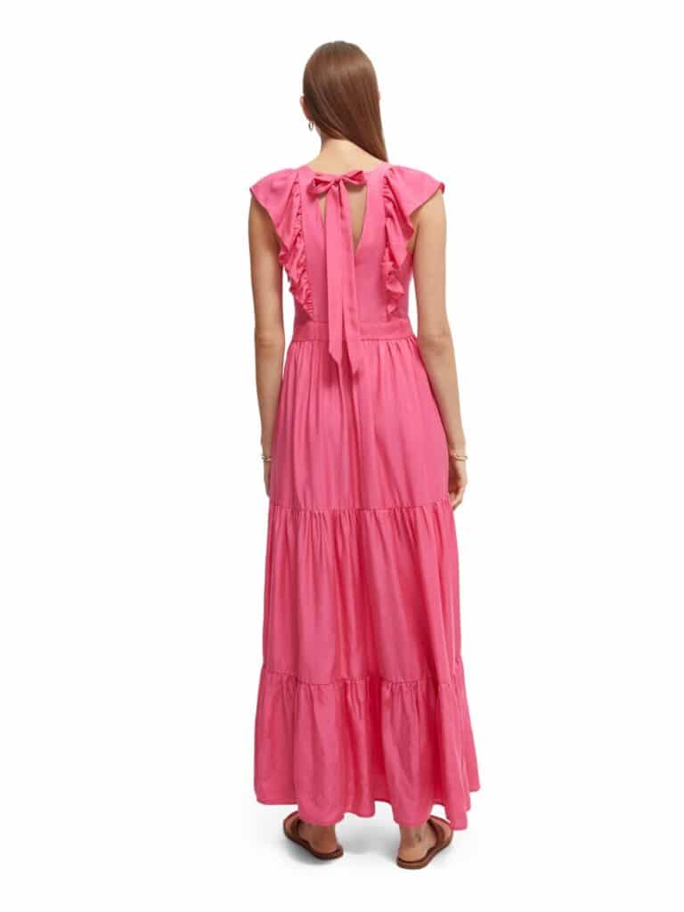 Scotch & Soda 166650 :  V-neck open back maxi dress - Image 5