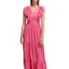 Scotch & Soda 166650 :  V-neck open back maxi dress