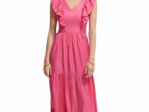 Scotch & Soda 166650 :  V-neck open back maxi dress