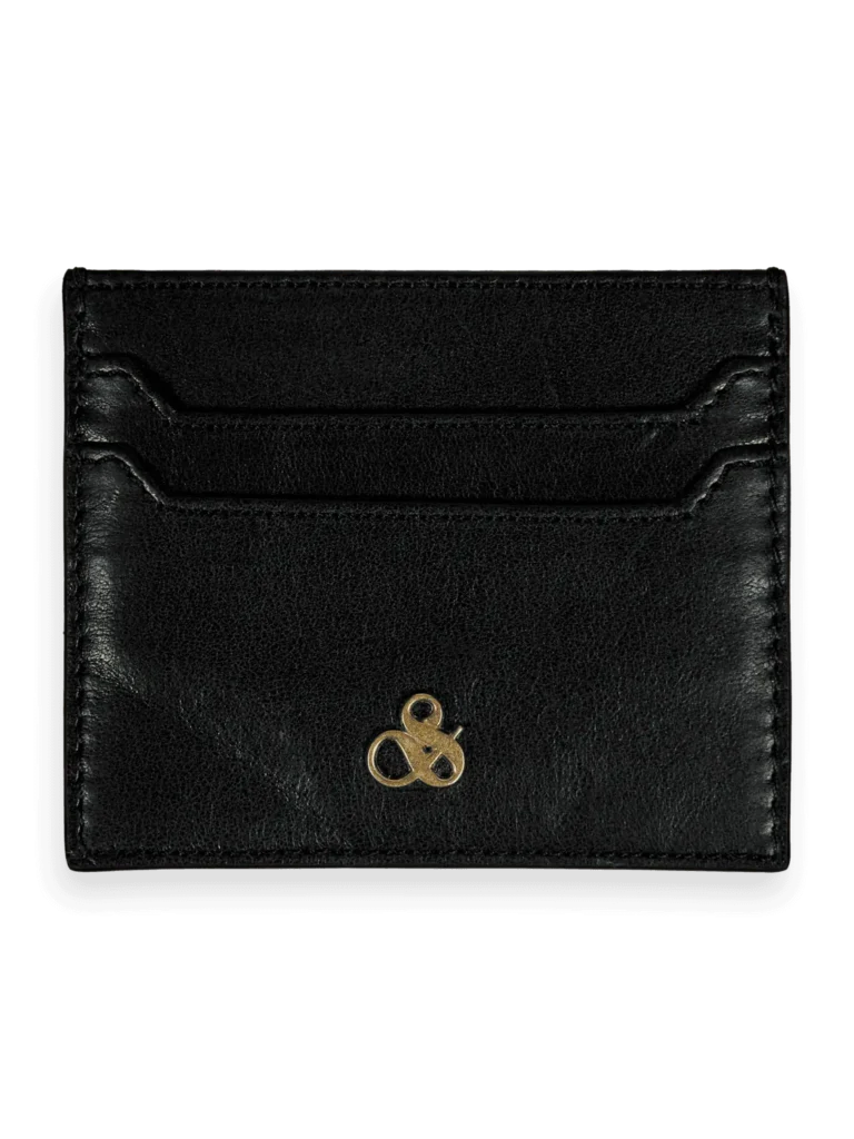 Scotch & Soda 168587: Leather cardholder Black