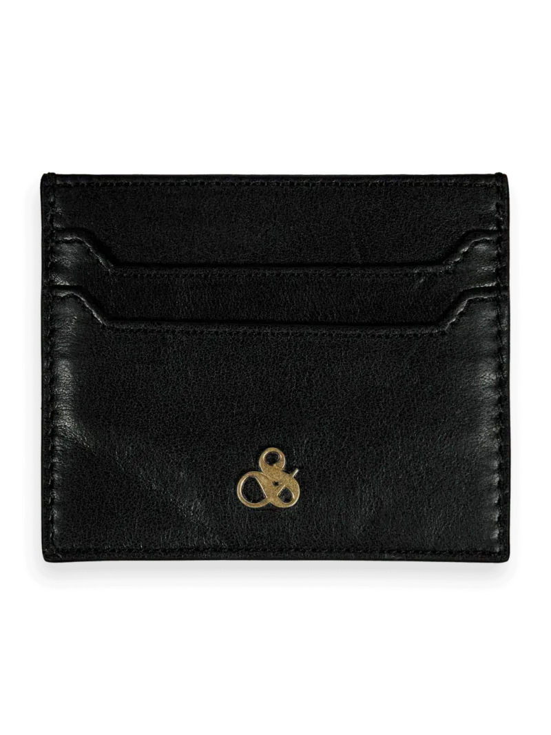 Scotch & Soda 168587: Leather cardholder Black