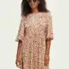 Scotch & Soda 168669:  T-shirt style flounce-sleeved dress