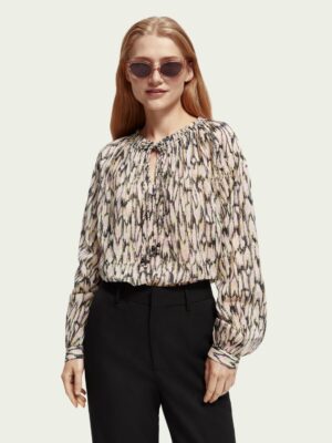 Scotch & Soda 168640: Gathered top with tunnel details.