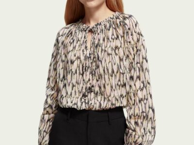 Scotch & Soda 168640: Gathered top with tunnel details.