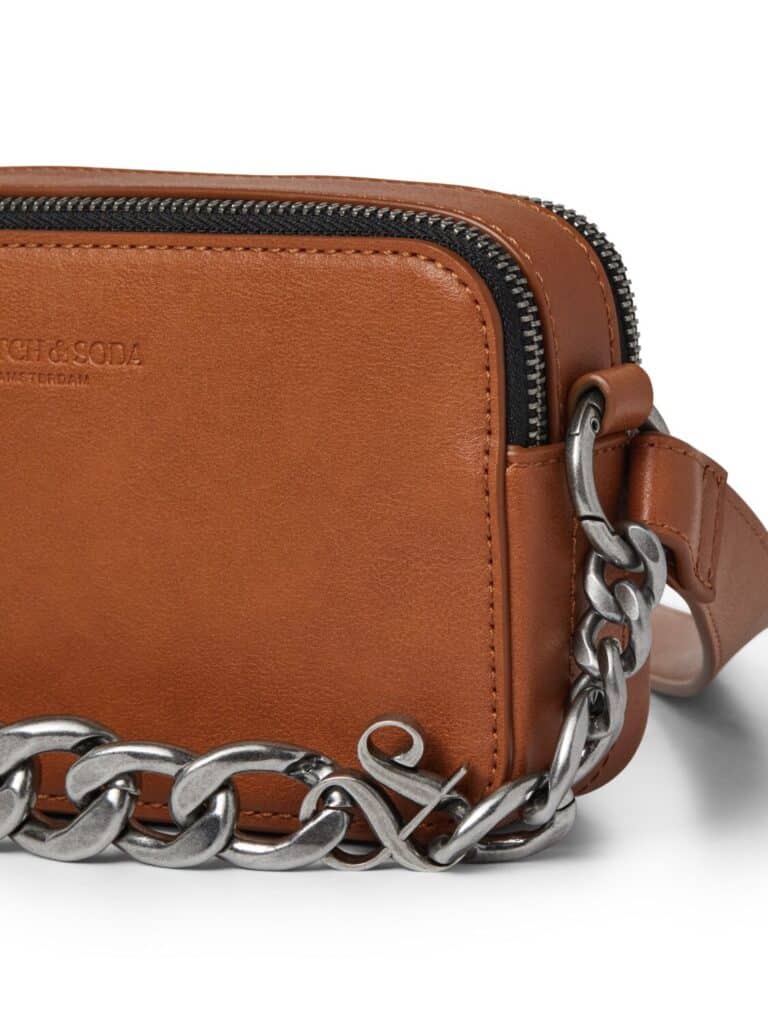 Scotch & Soda 168681 : The Jordaan small reporter bag - Cognac - Image 4