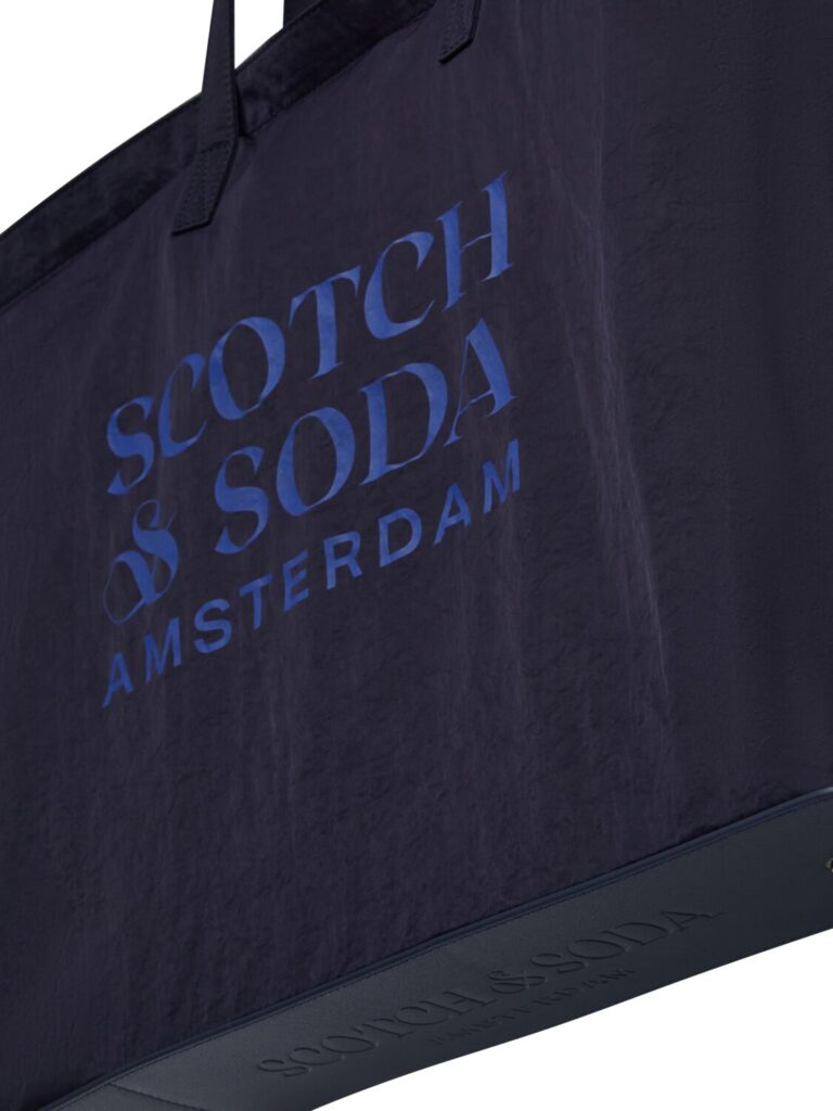 Scotch & Soda 168682 : The Centraal unisex foldaway tote bag- Navy - Image 6