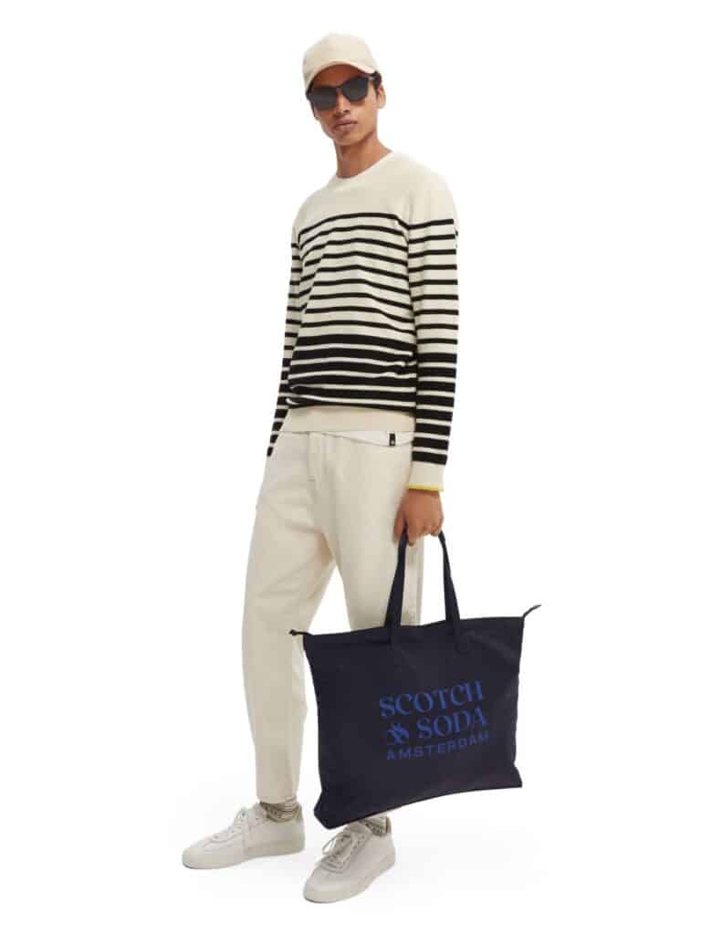 Scotch & Soda 168682 : The Centraal unisex foldaway tote bag- Navy - Image 8