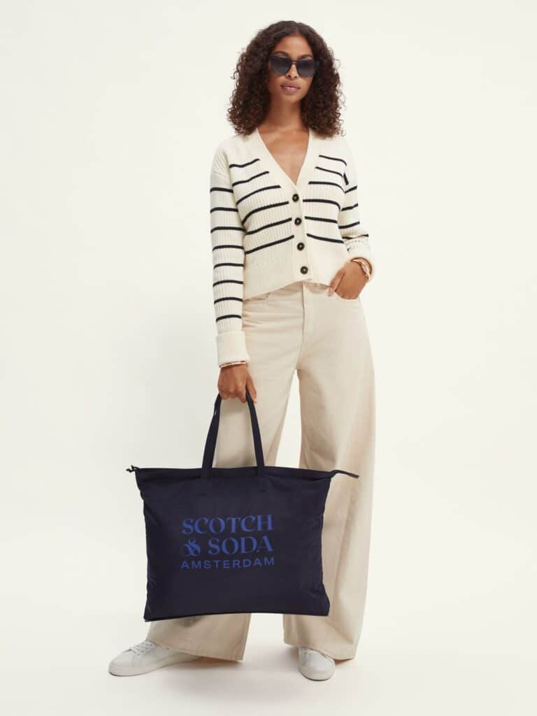Scotch & Soda 168682 : The Centraal unisex foldaway tote bag- Navy - Image 9
