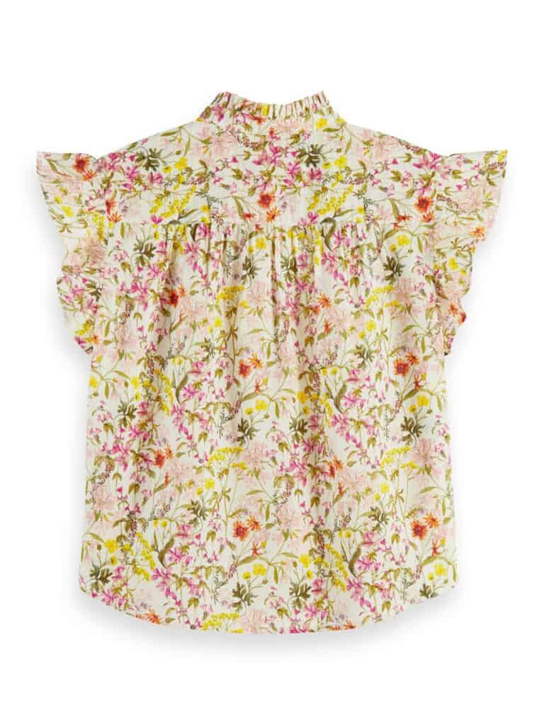 Scotch & Soda 168892: Printed flutter sleeve shirt - Image 6
