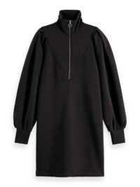Alternative view of Scotch & Soda 169429 :  Half-zip sweat dress with puffed sleeves