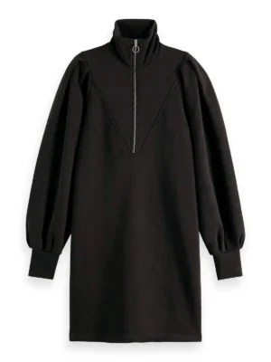 Alternative view of Scotch & Soda 169429 :  Half-zip sweat dress with puffed sleeves