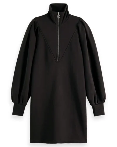 Alternative view of Scotch & Soda 169429 :  Half-zip sweat dress with puffed sleeves