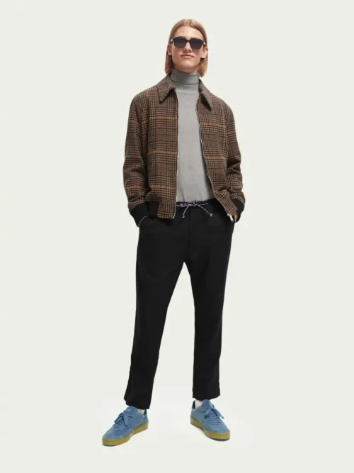 Scotch & Soda 169416: The Drift Regular tapered wool-blend jogger colour Night - Image 4