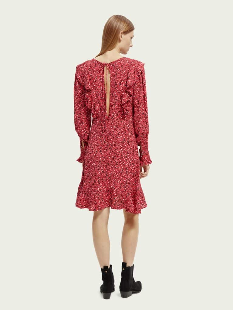 Scotch & Soda 169624 :  Ruffled long-sleeved mini dress - Image 3