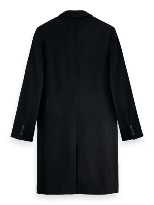 Scotch & Soda 169110 : Classic wool-blend overcoat - Night Melange - Image 5
