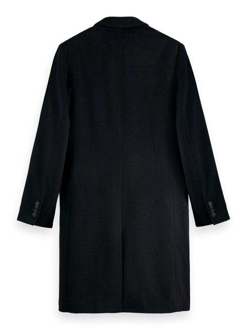 Scotch & Soda 169110 : Classic wool-blend overcoat - Night Melange - Image 5