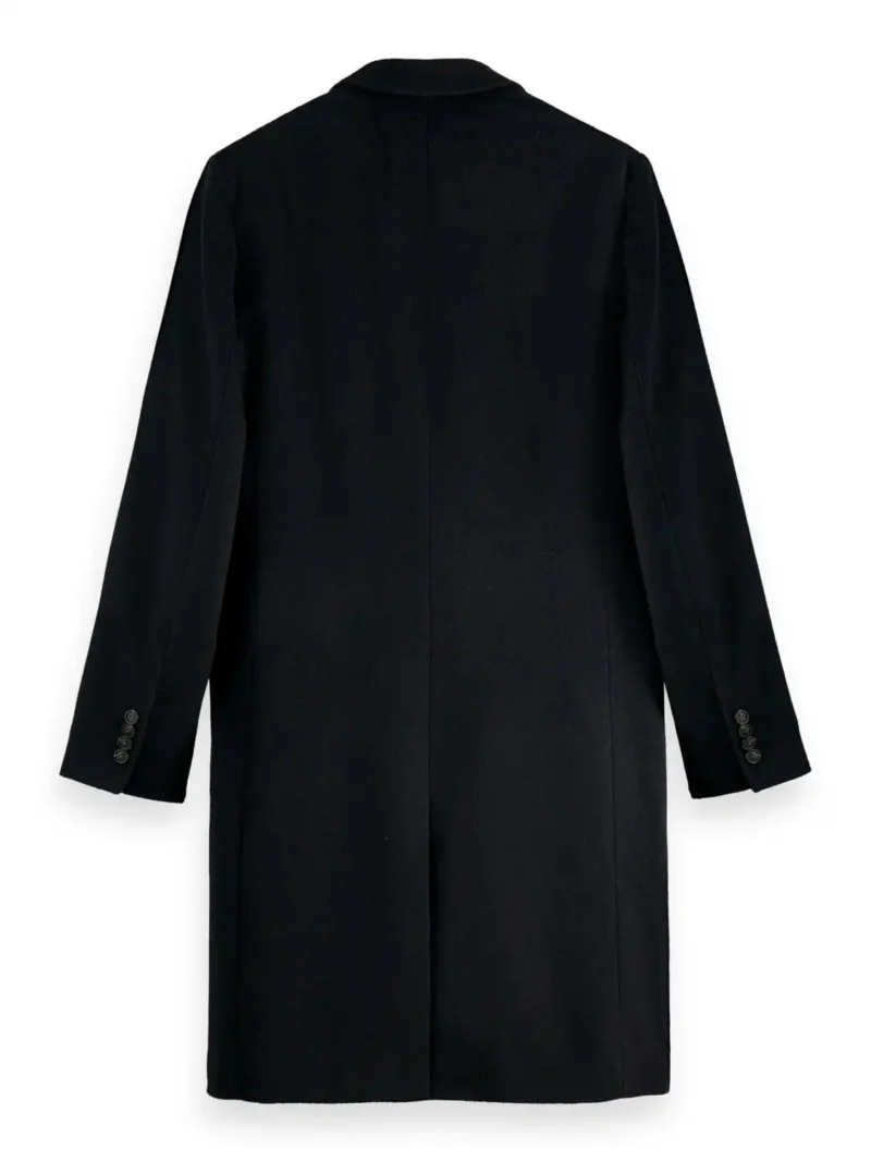 Scotch & Soda 169110 : Classic wool-blend overcoat - Night Melange - Image 5