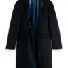 Scotch & Soda 169110 : Classic wool-blend overcoat - Night Melange - Image 3
