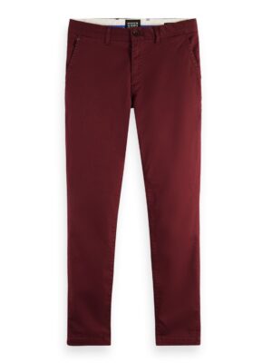 Alternative view of Scotch & Soda 168955 : Mott super-slim organic cotton twill chino Bordeaux