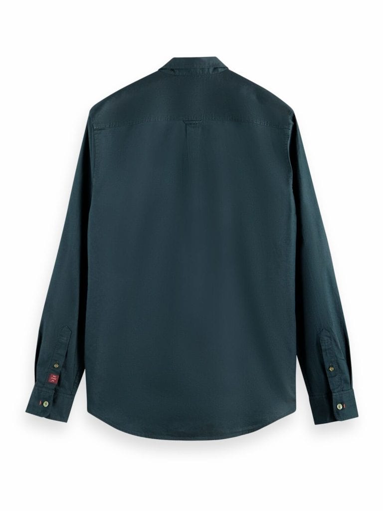 Scotch & Soda 169049 : Organic cotton oxford shirt  Space Green - Image 4