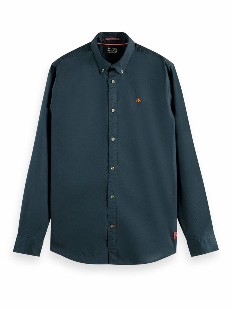 Scotch & Soda 169049 : Organic cotton oxford shirt  Space Green - Image 2