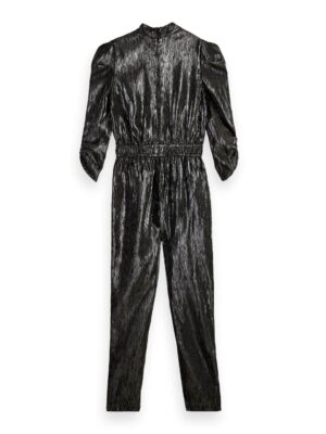 Scotch & Soda 169622 : Gathered silver jumpsuit Silver Metallic image3