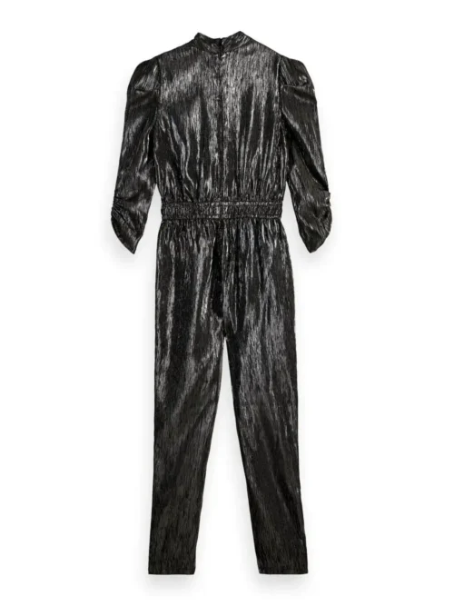 Scotch & Soda 169622 :  Gathered silver jumpsuit Silver Metallic - Image 5