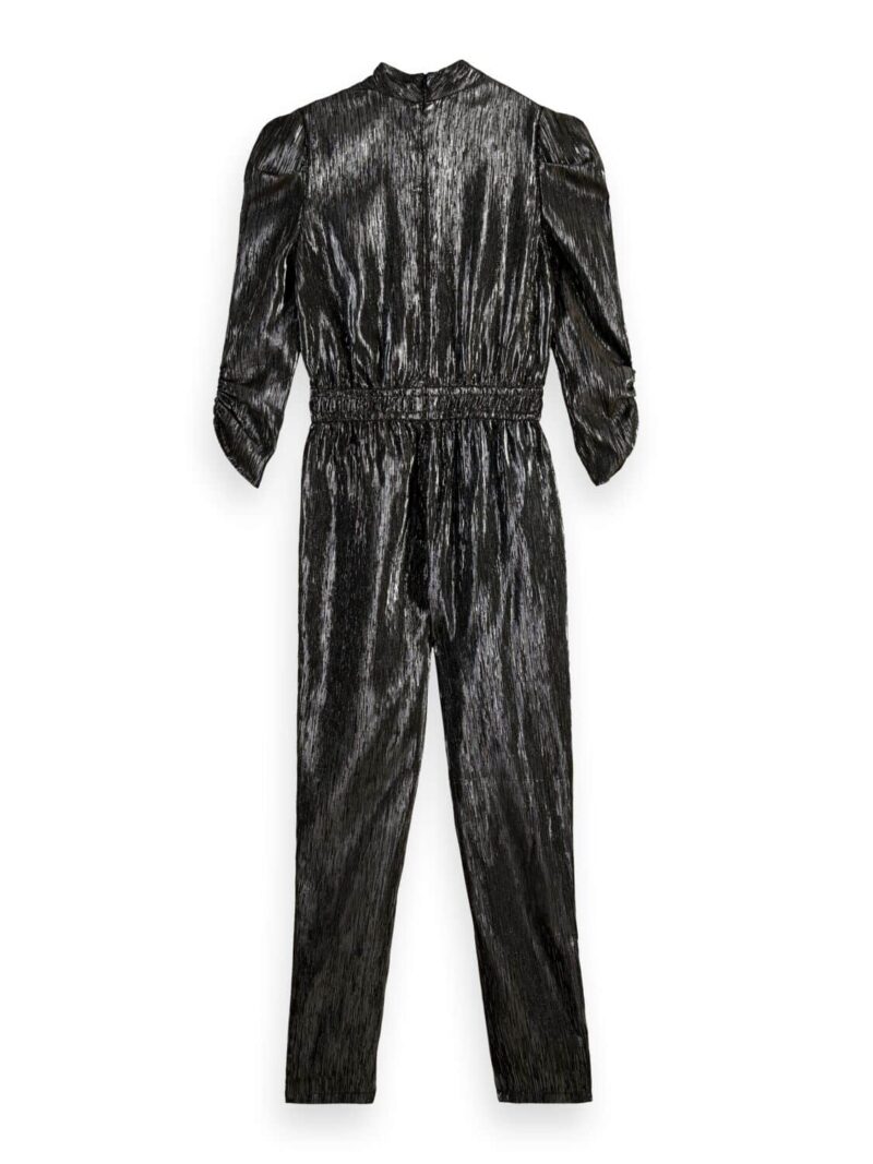 Scotch & Soda 169622 : Gathered silver jumpsuit Silver Metallic - Image 5