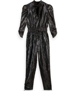 Alternative view of Scotch & Soda 169622 :  Gathered silver jumpsuit Silver Metallic
