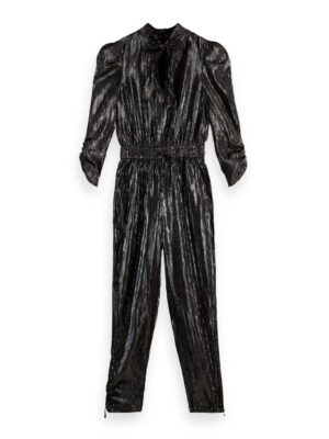 Alternative view of Scotch & Soda 169622 :  Gathered silver jumpsuit Silver Metallic