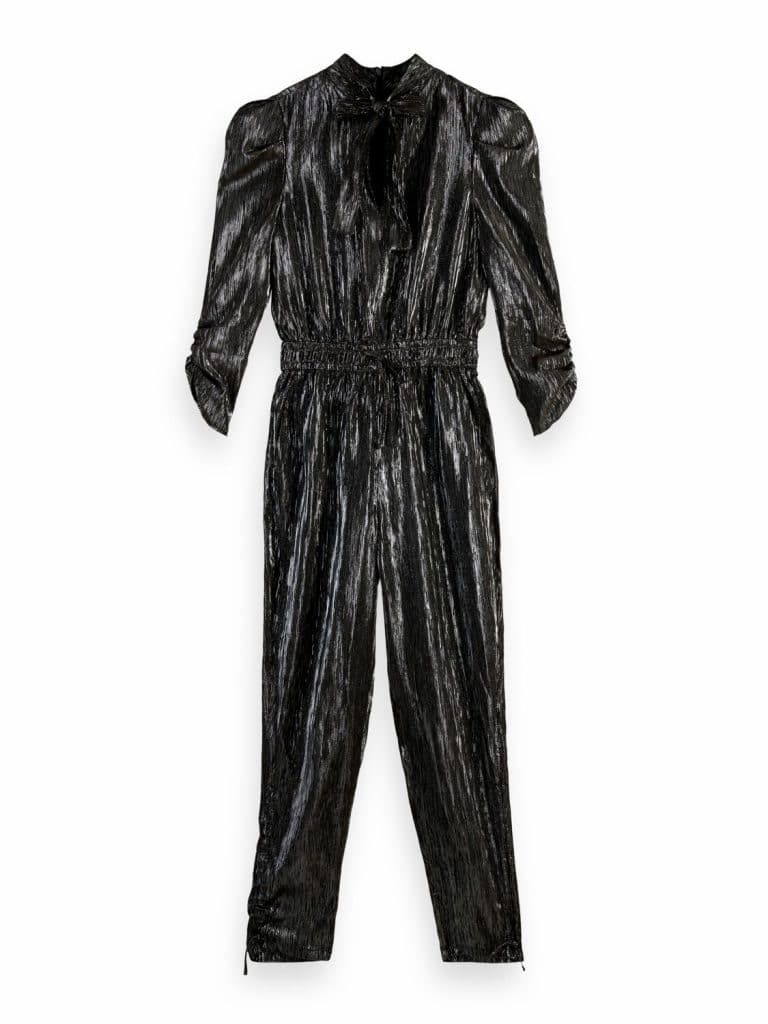 Scotch & Soda 169622 :  Gathered silver jumpsuit Silver Metallic - Image 2