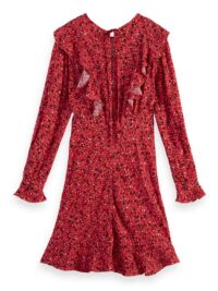 Alternative view of Scotch & Soda 169624 :  Ruffled long-sleeved mini dress