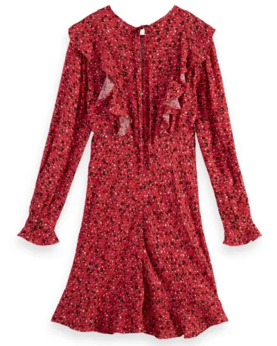 Alternative view of Scotch & Soda 169624 :  Ruffled long-sleeved mini dress