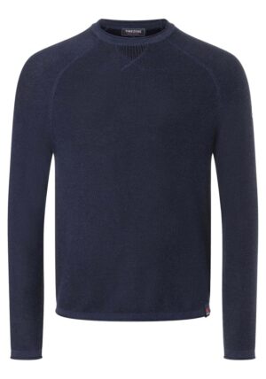 Alternative view of Timezone : Spiral Knit Crewneck Navy