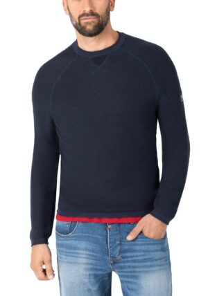 Timezone : Spiral Knit Crewneck Navy