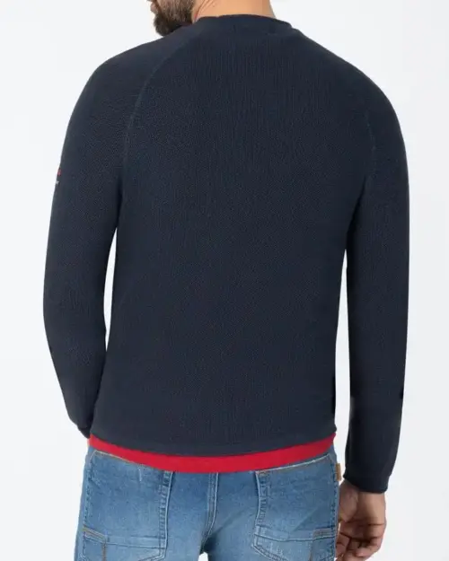 Timezone : Spiral Knit Crewneck Navy - Image 4