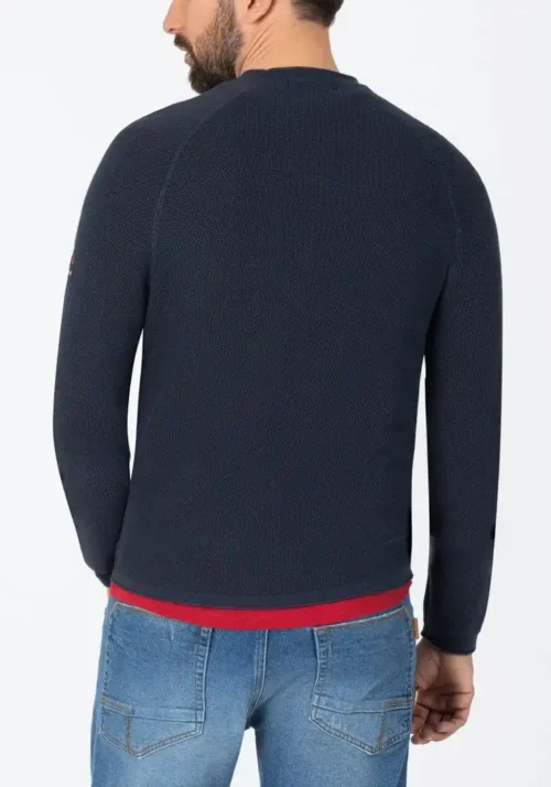 Timezone : Spiral Knit Crewneck Navy - Image 4