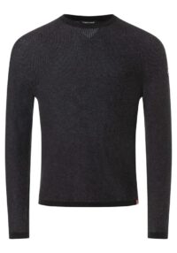 Alternative view of Timezone : Spiral Knit Crewneck Black
